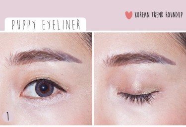 natural Shape of eyes with Puppy eyeliner